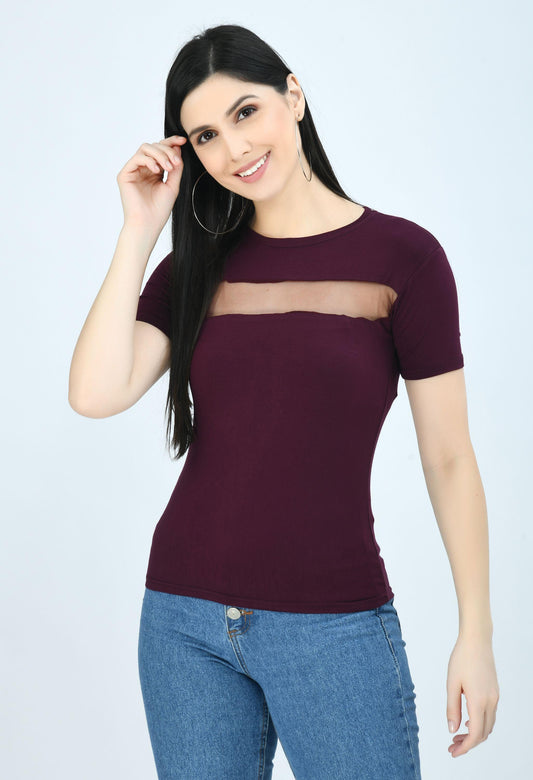 Airbiter Collection Women's Cotton Blend Solid Tops